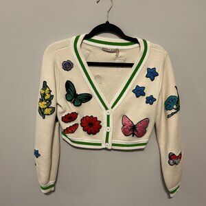 Alice and Olivia Arlen Cropped Cardigan